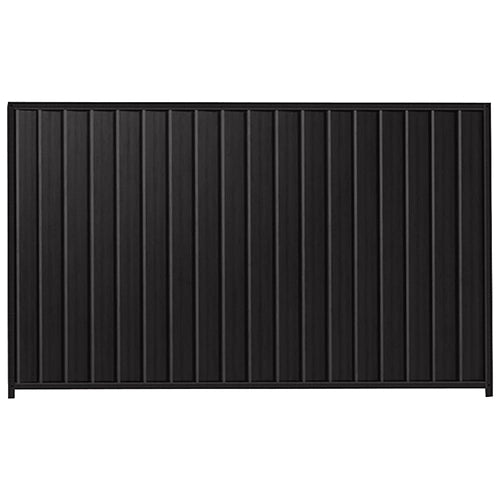 PermaSteel Colorbond Fence Kit in the size of 2.35m x 1.8m with Black Infill and Black Frame | Available at Australian Landscape Supplies