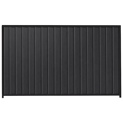 PermaSteel Colorbond Fence Kit in the size of 2.35m x 1.8m with Monolith Infill and Black Frame | Available at Australian Landscape Supplies
