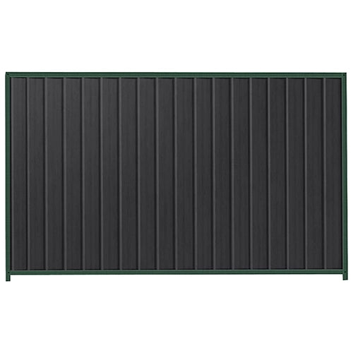 PermaSteel Colorbond Fence Kit in the size of 2.35m x 1.8m with Monolith Infill and Caulfield Green Frame | Available at Australian Landscape Supplies