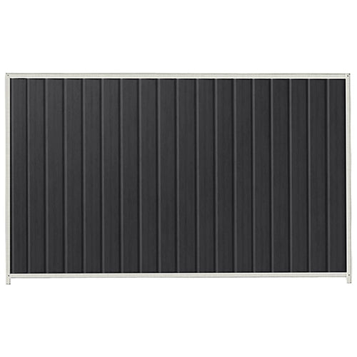 PermaSteel Colorbond Fence Kit in the size of 2.35m x 1.8m with Monolith Infill and Off White Frame | Available at Australian Landscape Supplies
