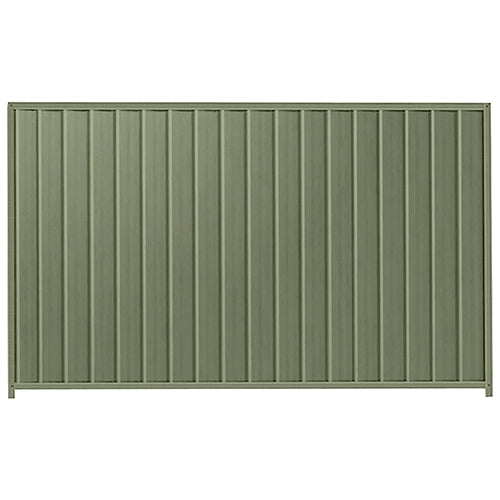PermaSteel Colorbond Fence Kit in the size of 2.35m x 1.8m with Mist Green Infill and Mist Green Frame | Available at Australian Landscape Supplies