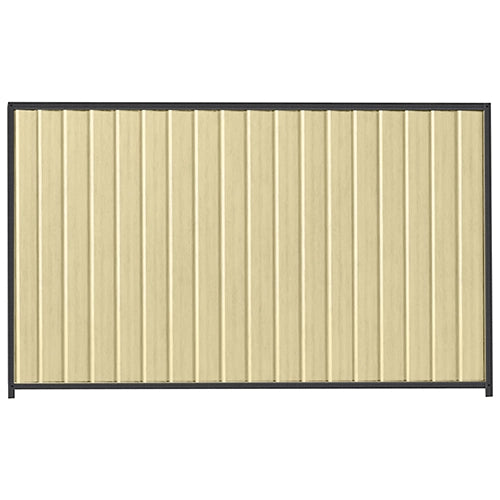 PermaSteel Colorbond Fence Kit in the size of 2.35m x 1.8m with Primrose Infill and Monolith Frame | Available at Australian Landscape Supplies