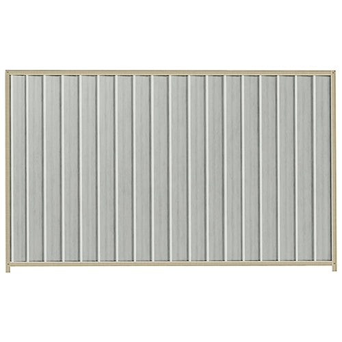 PermaSteel Colorbond Fence Kit in the size of 2.35m x 1.8m with Shale Grey Infill and Merino Frame | Available at Australian Landscape Supplies