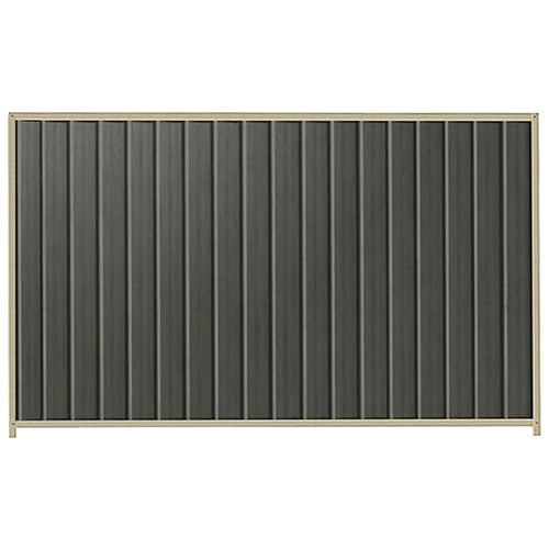 PermaSteel Colorbond Fence Kit in the size of 2.35m x 1.8m with Slate Grey Infill and Merino Frame | Available at Australian Landscape Supplies