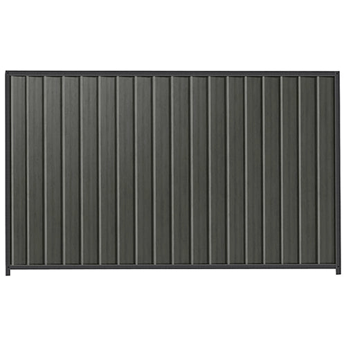 PermaSteel Colorbond Fence Kit in the size of 2.35m x 1.8m with Slate Grey Infill and Monolith Frame | Available at Australian Landscape Supplies