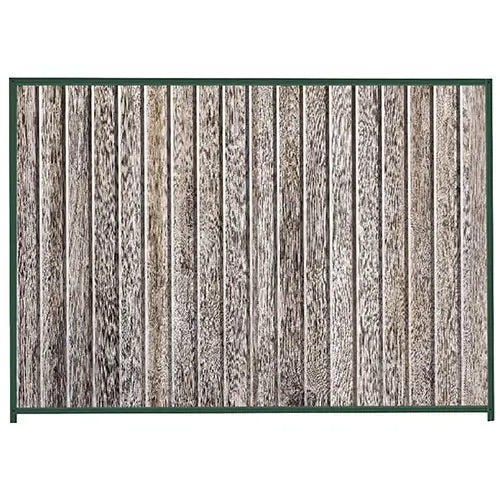 PermaSteel Colorbond Fence Kit in the size of 2.35m x 2.1m with Ash Infill and Caulfield Green Frame | Available at Australian Landscape Supplies