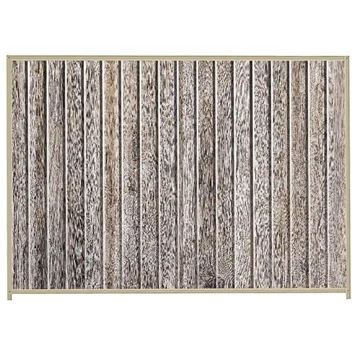 PermaSteel Colorbond Fence Kit in the size of 2.35m x 2.1m with Ash Infill and Merino Frame | Available at Australian Landscape Supplies