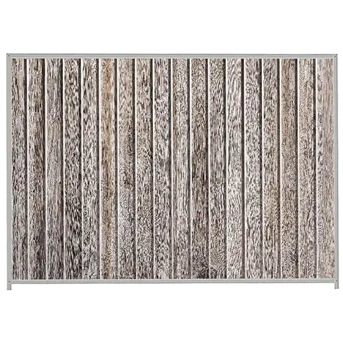 PermaSteel Colorbond Fence Kit in the size of 2.35m x 2.1m with Ash Infill and Shale Grey Frame | Available at Australian Landscape Supplies