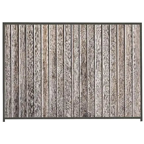 PermaSteel Colorbond Fence Kit in the size of 2.35m x 2.1m with Ash Infill and Slate Grey Frame | Available at Australian Landscape Supplies
