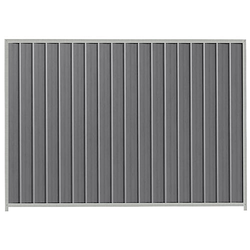 PermaSteel Colorbond Fence Kit in the size of 2.35m x 2.1m with Basalt Infill and Shale Grey Frame | Available at Australian Landscape Supplies