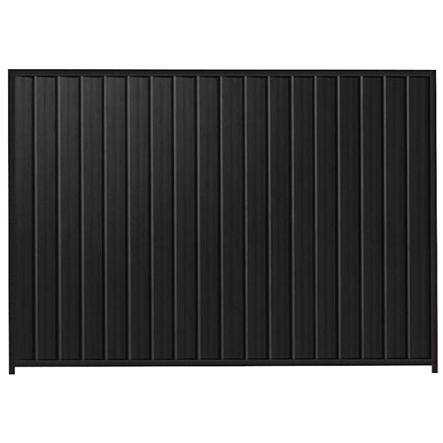 PermaSteel Colorbond Fence Kit in the size of 2.35m x 2.1m with Black Infill and Black Frame | Available at Australian Landscape Supplies