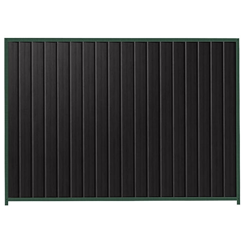 PermaSteel Colorbond Fence Kit in the size of 2.35m x 2.1m with Black Infill and Caulfield Green Frame | Available at Australian Landscape Supplies