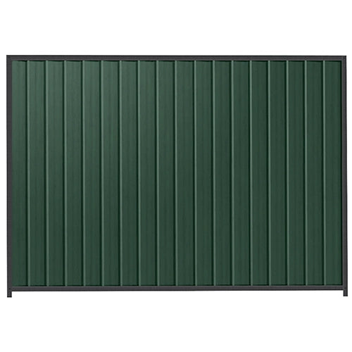 PermaSteel Colorbond Fence Kit in the size of 2.35m x 2.1m with Caulfield Green Infill and Monolith Frame | Available at Australian Landscape Supplies