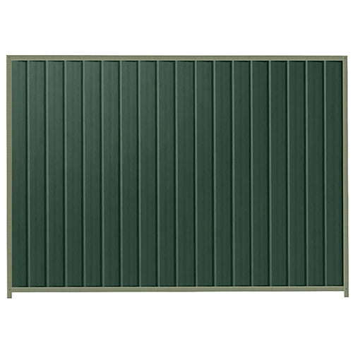 PermaSteel Colorbond Fence Kit in the size of 2.35m x 2.1m with Caulfield Green Infill and Mist Green Frame | Available at Australian Landscape Supplies