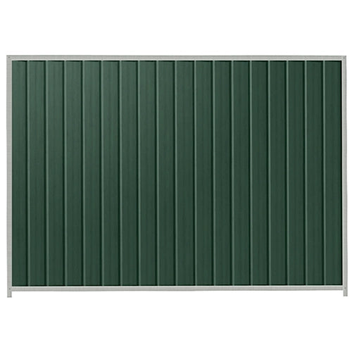 PermaSteel Colorbond Fence Kit in the size of 2.35m x 2.1m with Caulfield Green Infill and Shale Grey Frame | Available at Australian Landscape Supplies