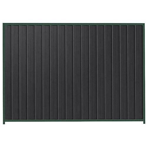 PermaSteel Colorbond Fence Kit in the size of 2.35m x 2.1m with Monolith Infill and Caulfield Green Frame | Available at Australian Landscape Supplies