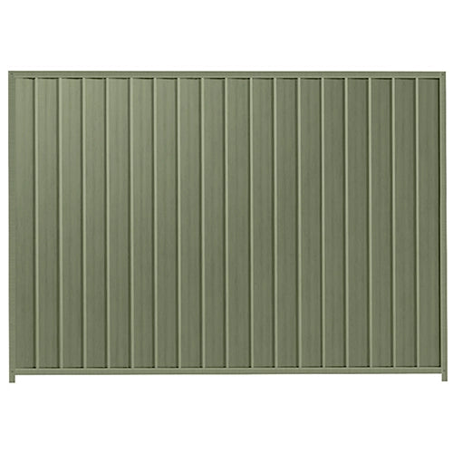 PermaSteel Colorbond Fence Kit in the size of 2.35m x 2.1m with Mist Green Infill and Mist Green Frame | Available at Australian Landscape Supplies