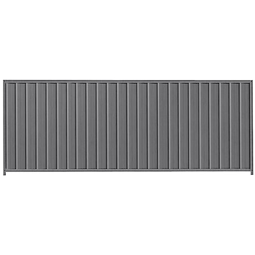 PermaSteel Colorbond Fence Kit in the size of 3.1m x 1.5m with Basalt Infill and Basalt Frame | Available at Australian Landscape Supplies