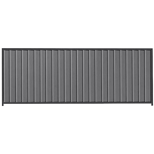 PermaSteel Colorbond Fence Kit in the size of 3.1m x 1.5m with Basalt Infill and Monolith Frame | Available at Australian Landscape Supplies
