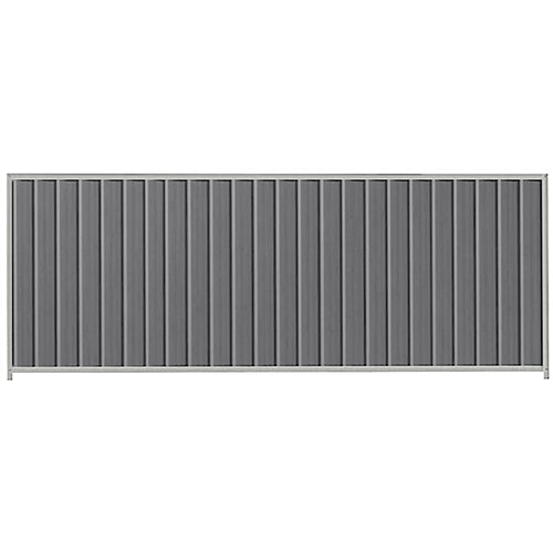 PermaSteel Colorbond Fence Kit in the size of 3.1m x 1.5m with Basalt Infill and Shale Grey Frame | Available at Australian Landscape Supplies