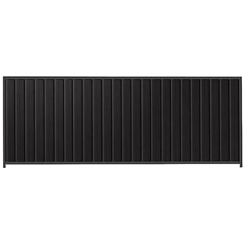 PermaSteel Colorbond Fence Kit in the size of 3.1m x 1.5m with Black Infill and Monolith Frame | Available at Australian Landscape Supplies