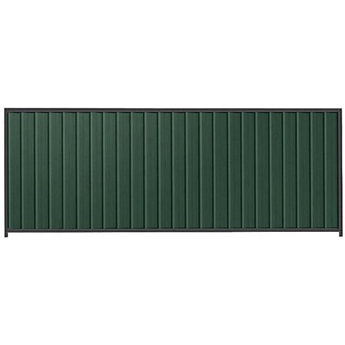 PermaSteel Colorbond Fence Kit in the size of 3.1m x 1.5m with Caulfield Green Infill and Monolith Frame | Available at Australian Landscape Supplies