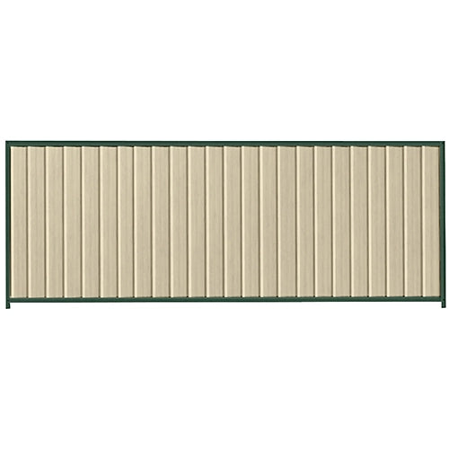 PermaSteel Fence Kit in the size of 3.1m x 1.5m with Merino Infill and Caulfield Green Frame | Available at Australian Landscape Supplies