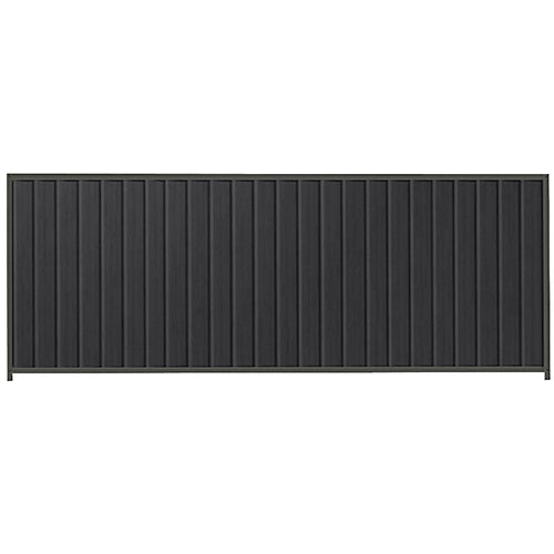 PermaSteel Colorbond Fence Kit in the size of 3.1m x 1.5m with Monolith Infill and Slate Grey Frame | Available at Australian Landscape Supplies