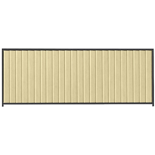 PermaSteel Colorbond Fence Kit in the size of 3.1m x 1.5m with Primrose Infill and Monolith Frame | Available at Australian Landscape Supplies