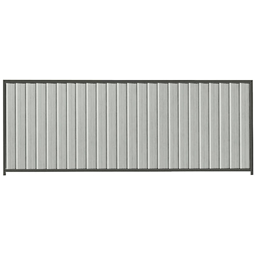 PermaSteel Colorbond Fence Kit in the size of 3.1m x 1.5m with Shale Grey Infill and Slate Grey Frame | Available at Australian Landscape Supplies