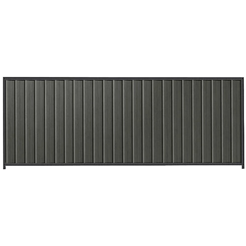 PermaSteel Colorbond Fence Kit in the size of 3.1m x 1.5m with Slate Grey Infill and Monolith Frame | Available at Australian Landscape Supplies