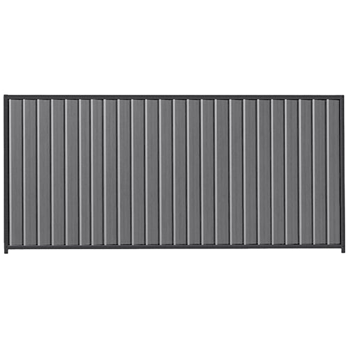 PermaSteel Colorbond Fence Kit in the size of 3.1m x 1.8m with Basalt Infill and Monolith Frame | Available at Australian Landscape Supplies