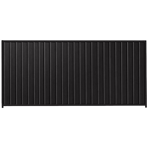 PermaSteel Colorbond Fence Kit in the size of 3.1m x 1.8m with Black Infill and Black Frame | Available at Australian Landscape Supplies