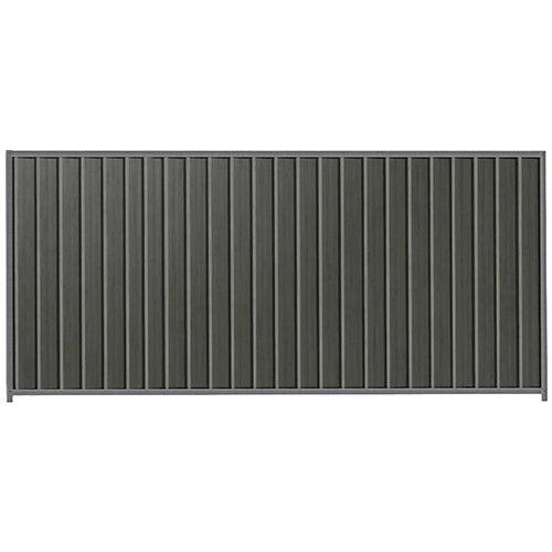 PermaSteel Colorbond Fence Kit in the size of 3.1m x 1.8m with Slate Grey Infill and Basalt Frame | Available at Australian Landscape Supplies