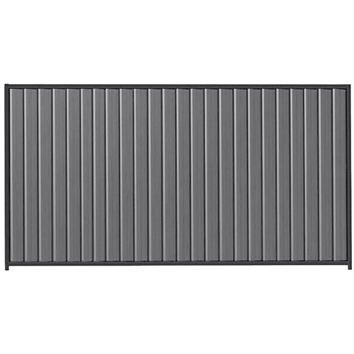 PermaSteel Fence Kit in the size of 3.1m x 2.1m with Basalt Infill and Monolith Frame | Available at Australian Landscape Supplies