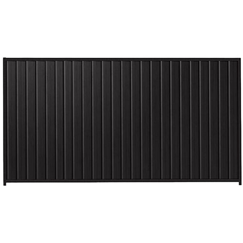 PermaSteel Fence Kit in the size of 3.1m x 2.1m with Black Infill and Black Frame | Available at Australian Landscape Supplies