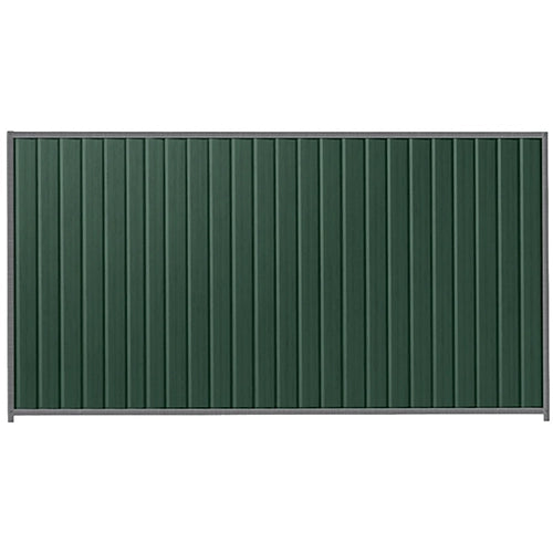 PermaSteel Colorbond Fence Kit in the size of 3.1m x 2.1m with Caulfield Green Infill and Basalt Frame | Available at Australian Landscape Supplies