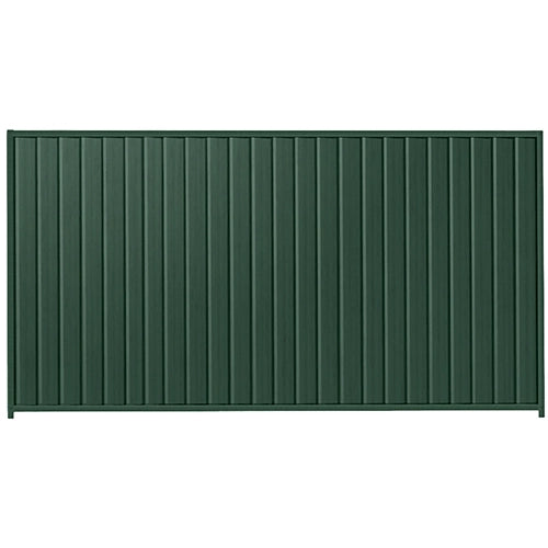 PermaSteel Colorbond Fence Kit in the size of 3.1m x 2.1m with Caulfield Green Infill and Caulfield Green Frame | Available at Australian Landscape Supplies