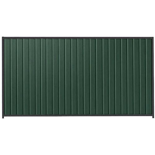 PermaSteel Colorbond Fence Kit in the size of 3.1m x 2.1m with Caulfield Green Infill and Monolith Frame | Available at Australian Landscape Supplies