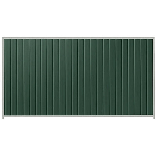 PermaSteel Colorbond Fence Kit in the size of 3.1m x 2.1m with Caulfield Green Infill and Shale Grey Frame | Available at Australian Landscape Supplies