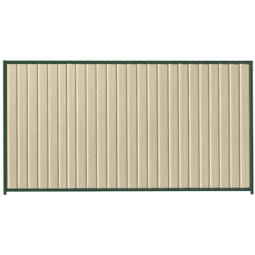 PermaSteel Fence Kit in the size of 3.1m x 2.1m with Merino Infill and Caulfield Green Frame | Available at Australian Landscape Supplies