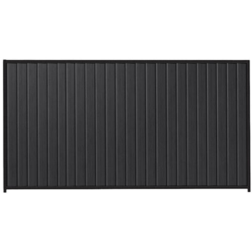 PermaSteel Colorbond Fence Kit in the size of 3.1m x 2.1m with Monolith Infill and Black Frame | Available at Australian Landscape Supplies