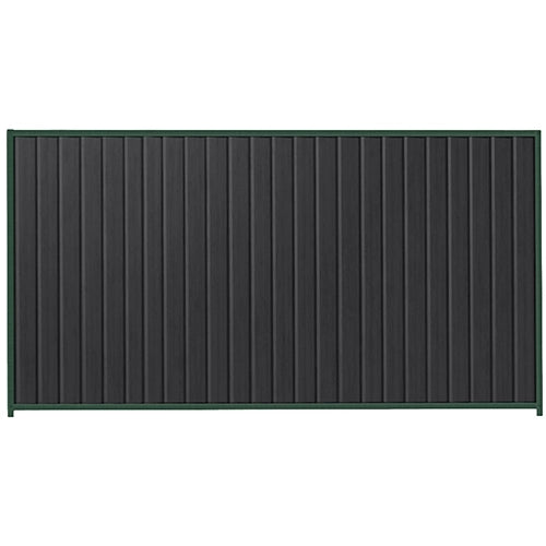 PermaSteel Colorbond Fence Kit in the size of 3.1m x 2.1m with Monolith Infill and Caulfield Green Frame | Available at Australian Landscape Supplies