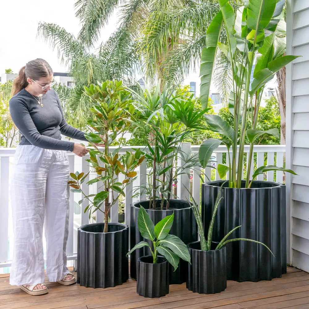 pot plants australia NOOSA Fibreglass Resin Garden Planter Pot – Australian Landscape Supplies