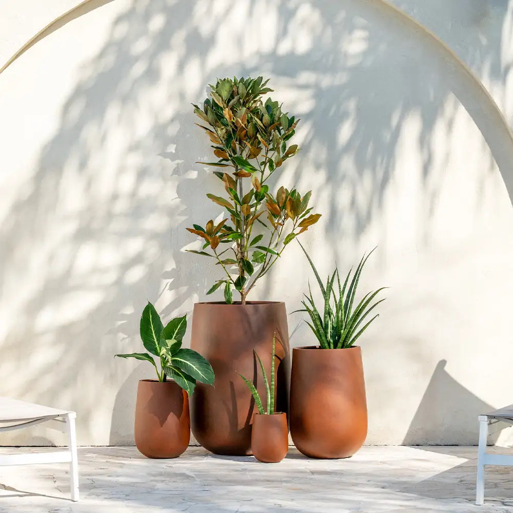 designer plant pots australia BAROSSA Fibreglass Resin Garden Planter Pot – Australian Landscape Supplies