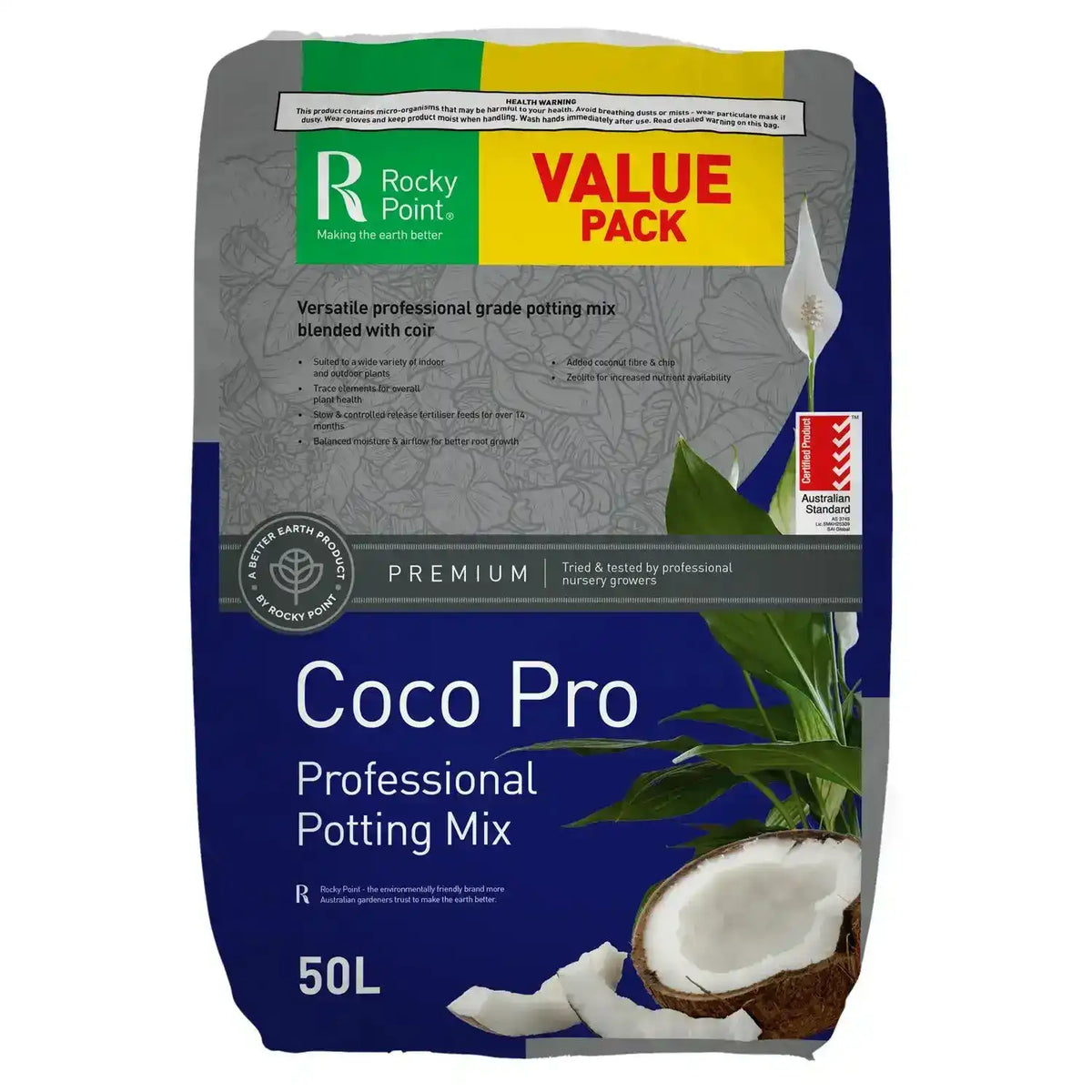 Coco Pot. Mix Coco Pro Potting Mix 50L - Rocky Point | Australian Landscape Supplies