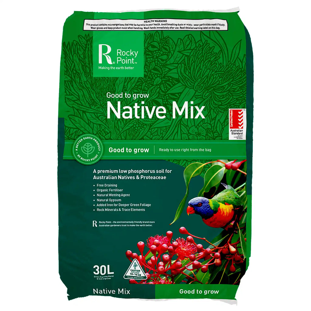 Native Mix Low Phosphorus Soil - 30L | Rocky Point available at Australian Landscape Supplies