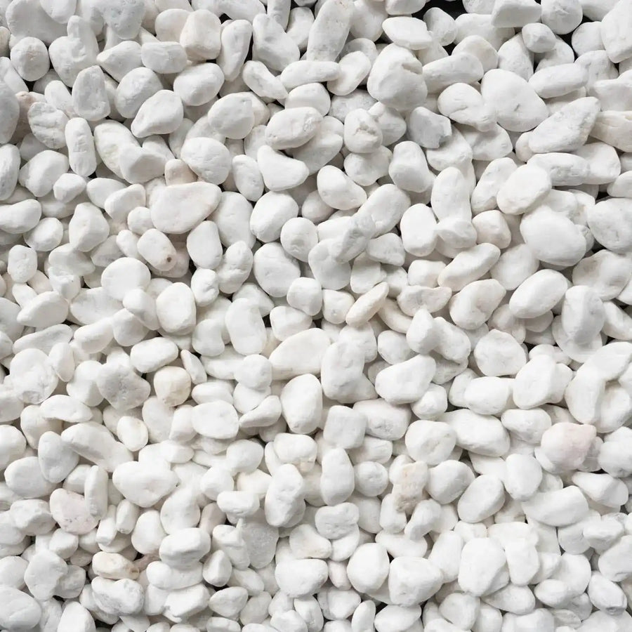 Snow White - Natural Pebbles - Kashmiri - Australian Landscape Supplies