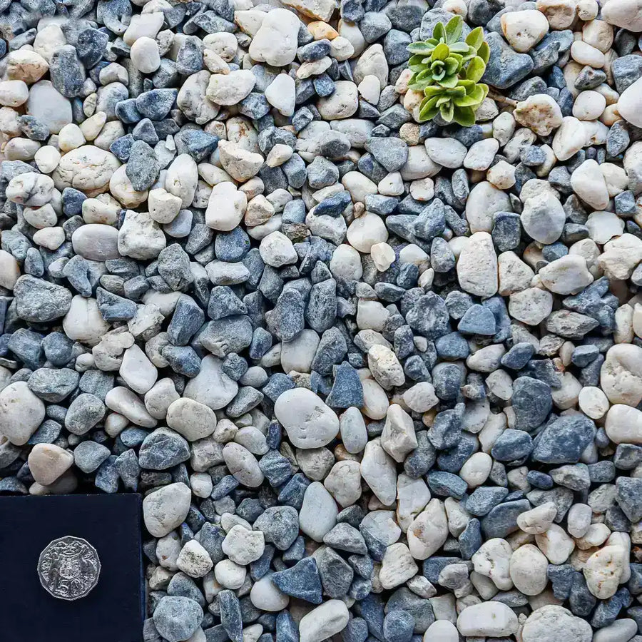 Salt & Pepper Tumbled Mix Pebbles - 20mm - 1 Ton Bag - Australian Landscape Supplies