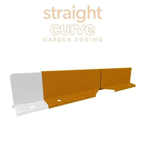 Corner Piece for Zero-Flex Garden Edging Weathering Steel - Straightcurve | Australian Landscape Supplies